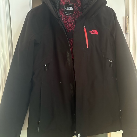 The North Face Black Jacket with Pink Accent women’s jacket size small - Picture 3 of 15